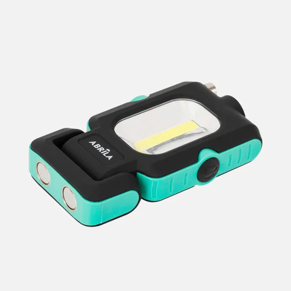 Linterna De Trabajo Rumbo Led+cob+iman Telescopico 200 Lm 2x12x16cm Base Articulable E Imantada, Pilas Incluidas