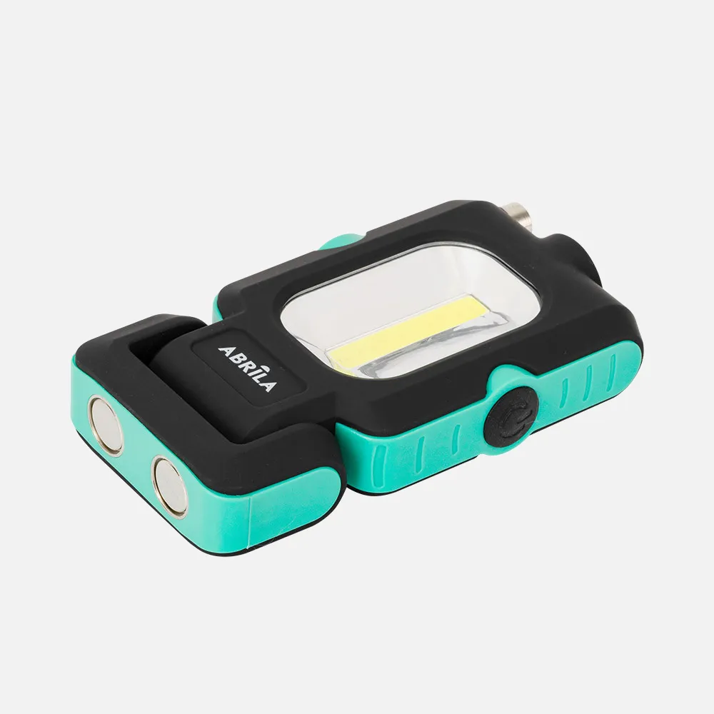 Linterna De Trabajo Rumbo Led+cob+iman Telescopico 200 Lm 2x12x16cm Base Articulable E Imantada, Pilas Incluidas