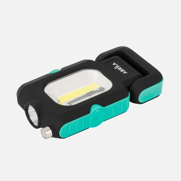 Linterna De Trabajo Rumbo Led+cob+iman Telescopico 200 Lm 2x12x16cm Base Articulable E Imantada, Pilas Incluidas
