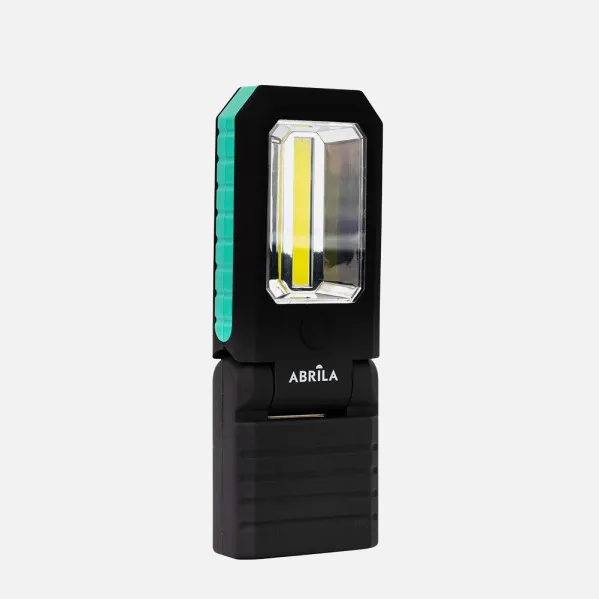 Linterna De Trabajo Rumbo Led+cob 300lm Articulabl 2,5x15,5x6cm Imanes,gancho,pilas Incluid