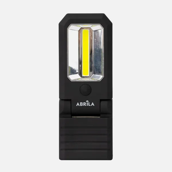 Linterna De Trabajo Rumbo Led+cob 300lm Articulabl 2,5x15,5x6cm Imanes,gancho,pilas Incluid