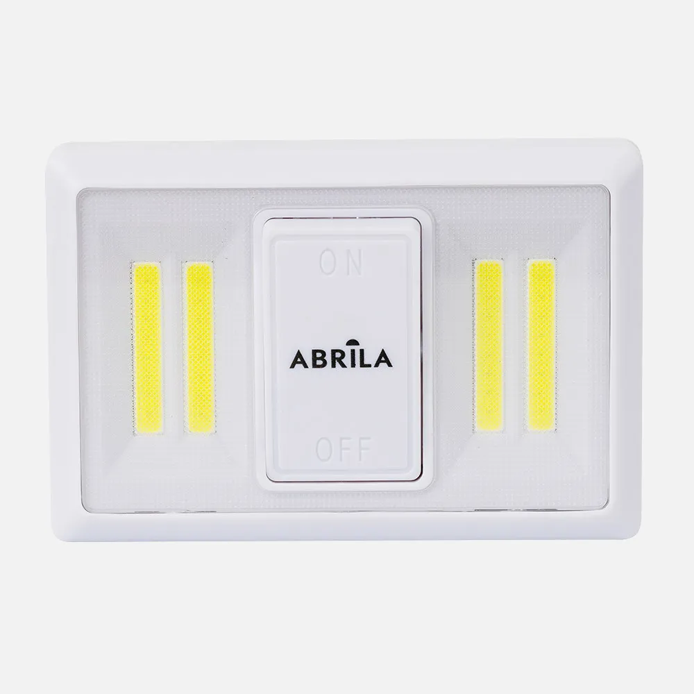 Luz De Armario Led Cob Umbral 200lm C/interruptor 3x11,5x7,5cm Iman, Adhesivo Y Colgar