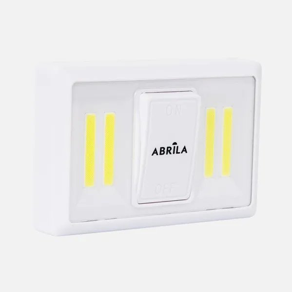 Luz De Armario Led Cob Umbral 200lm C/interruptor 3x11,5x7,5cm Iman, Adhesivo Y Colgar