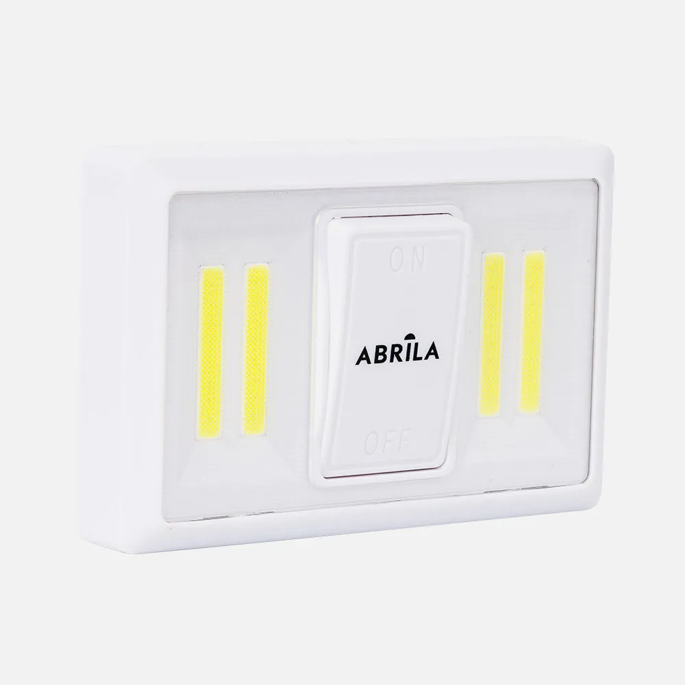 Luz De Armario Led Cob Umbral 200lm C/interruptor 3x11,5x7,5cm Iman, Adhesivo Y Colgar