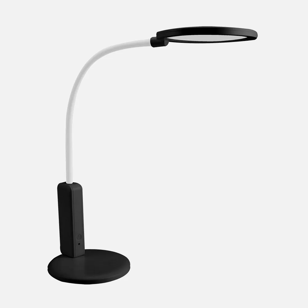 206371009 - Flexo Verne 7w 5000k Negro/blanco 590lm Inalambrico Tactil Reg.intensidad Orient 33x14x14 Cm