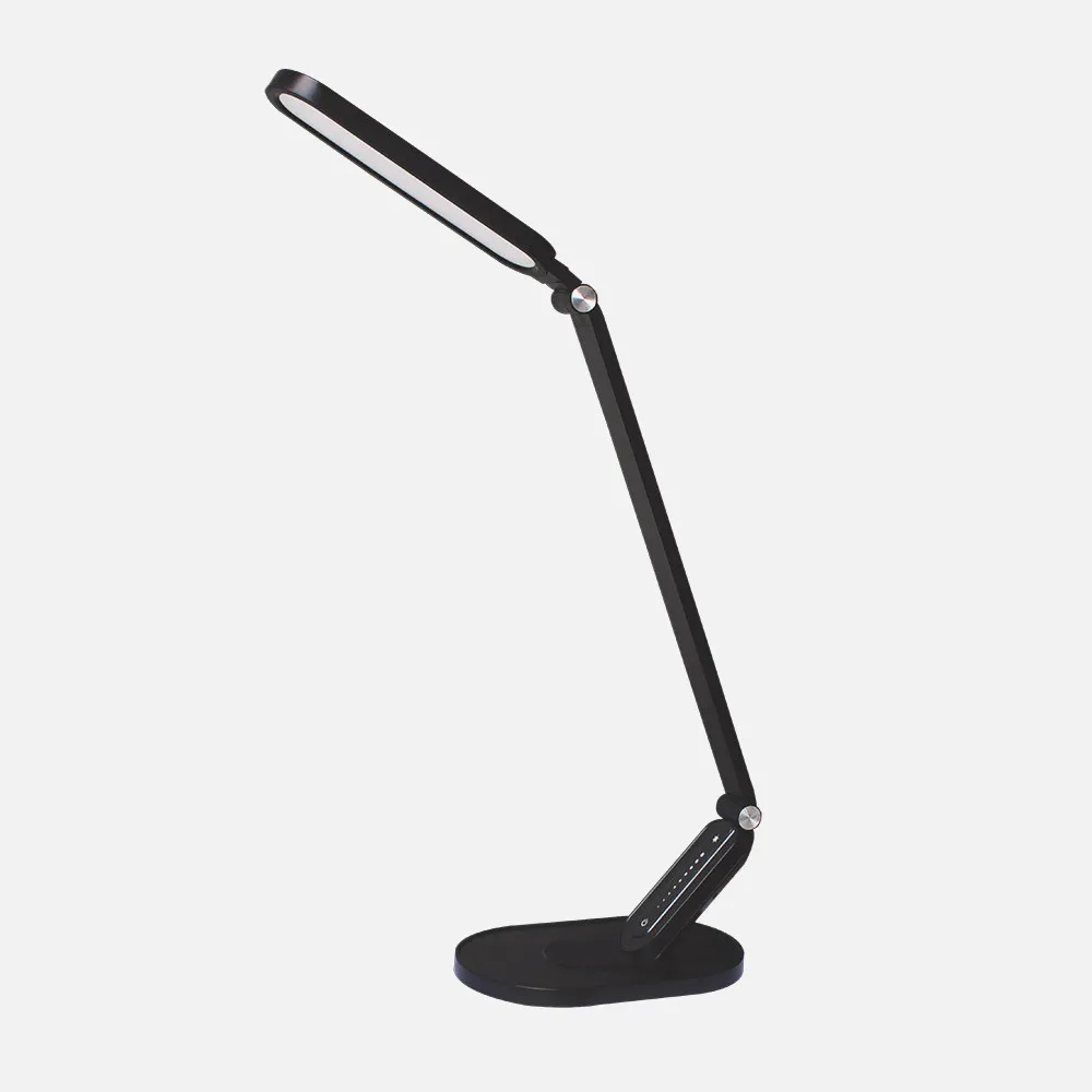 Flexo Enfoque 10w 3000-4500-6000k Negro 900lm Usb Tactil, Memoria,intensidad Reg.,47,3x13,6x21,8cm