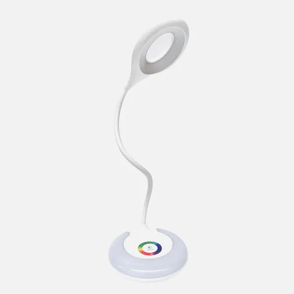 Flexo Mistico Blanco 6w 450lm 6000k Rgb  Light Night Tactil Reg.intensidad Inalambrico 39x13x13cm