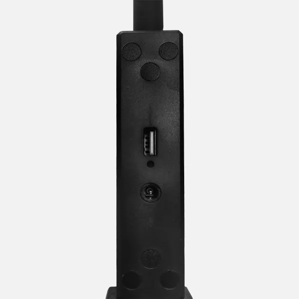 Flexo Pandeo 7w 3000-4500-6000k Negro 595lm Usb  Tactil,memoria,int.regulable 62x17,5x17,5cm