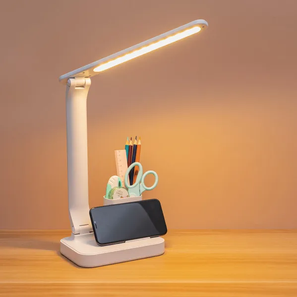Desk Lamp Bosco 6w 3000-4500-6000k White 450lm Dimmable Int. 32x16,8x28,3cm Pencil Holder Folding