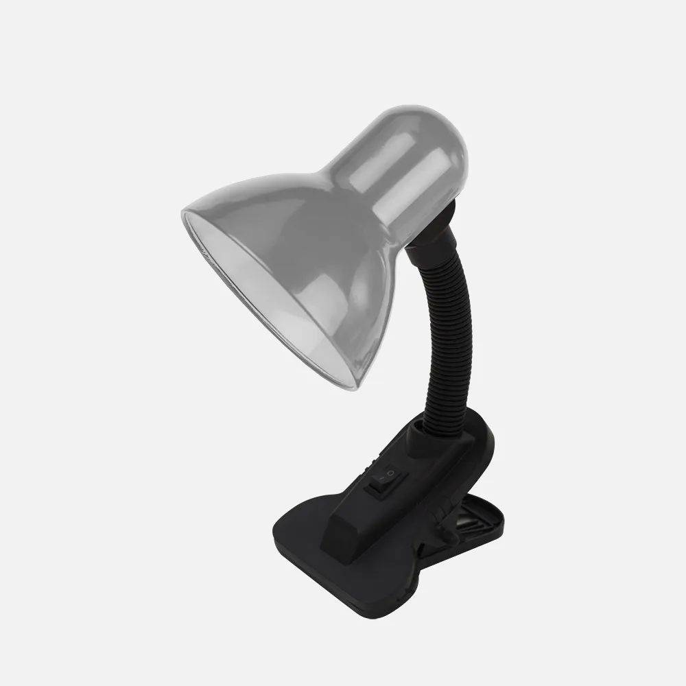 200771010 - Desk lamps Yezco 1xe27 Silver Fixation c/pinza Flexible Adjustable 26x11,5x12 Cm