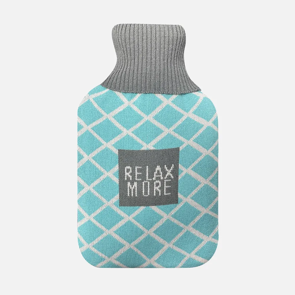 Bolsa Agua Caliente Mimo 1,7l Forro Azul Relax 20x32x4 Cm Flexible Y Agradable Al Tacto