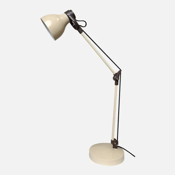Desk lamp Carpo 1xe14 Beige/brown Adjustable Articulated 48x14,2x14,2 Cm