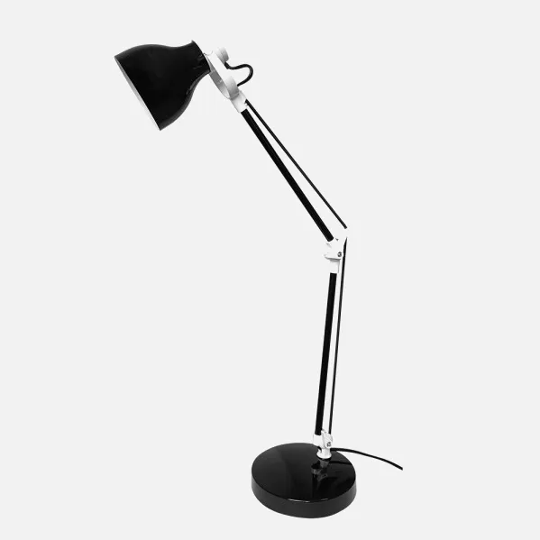 Desk lamp Carpo 1xe14 Black/white Adjustable Articulated 48x14,2x14,2 Cm