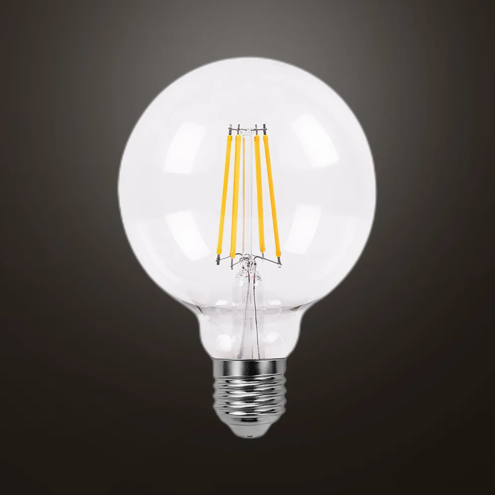 141343081 - Bulb Filament Globe 12x8d 8w Clear E27 880lm 2700k