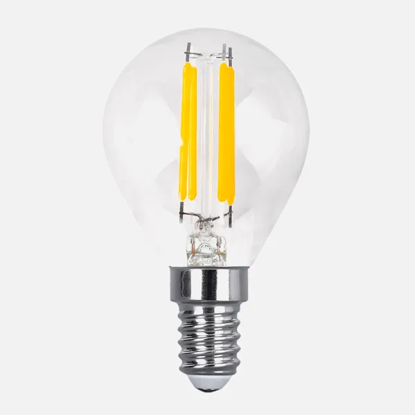Bombilla Filamento Esferica 7x4,5d 4w 450lm E14 Clara 2700k
