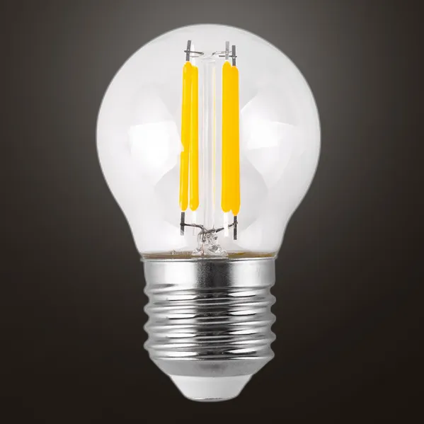 Bulb Filament Spherical 7x4,5d 4w Clear E27 450lm 2700k