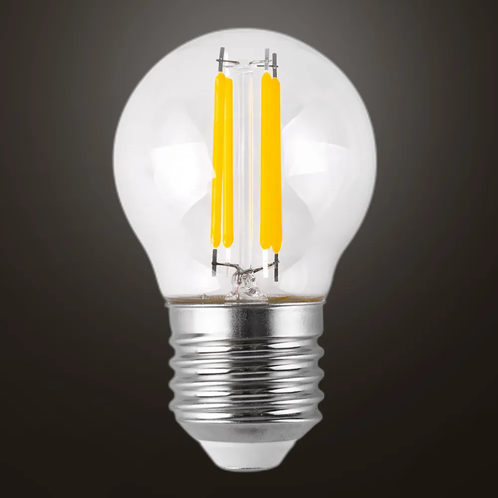 141311041 - Bulb Filament Spherical 7x4,5d 4w Clear E27 450lm 2700k