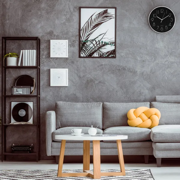 Reloj De Pared Tiempo Blanco-negro 30d  Movimiento Continuo