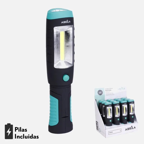 Torch Of Work Foton Led+cob Magnet And Hook 320lm 21,5x5x4,5cm 3xaaa Included