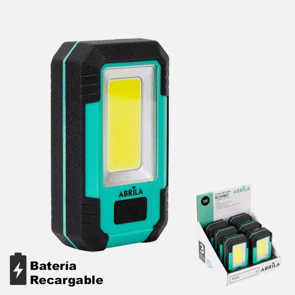 Torch Of Work Rumbo Led 3cob 800lm USB And Micro Usb 3,5x11x16cm Magnet,hook and bracket