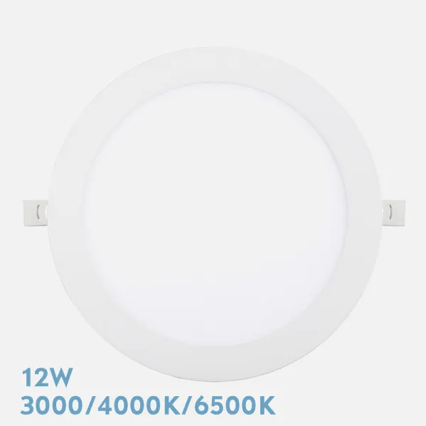 Downlight Empotrar Silex 12w 3000-4000-6500k Blanco 1080lm Redondo 17d Corte 15d