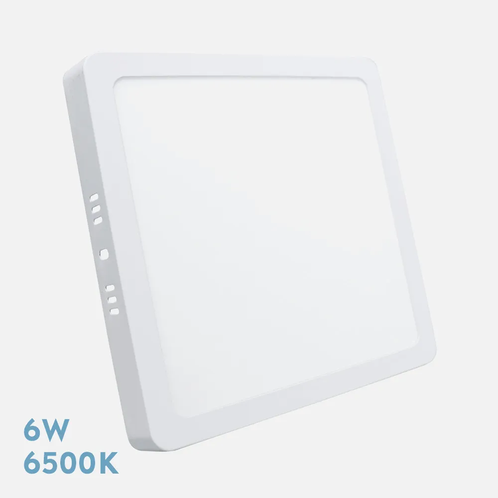 199280601 - Downlight Superficie Cuadrado Selenita 6w 6500k Blanco 540 Lm 2,8x12x12 Cm