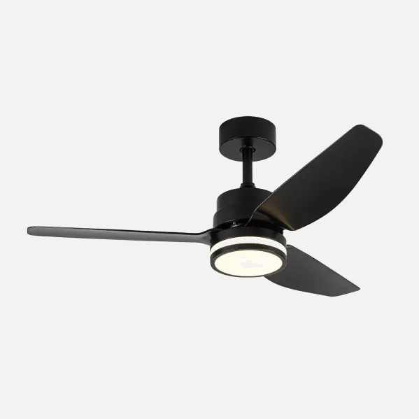 Ventilador Dc Jarama 20w Negro 3asp.6velocidades 3000-4000-6500k 2350lm Remoto,memoria,temperatura 112d