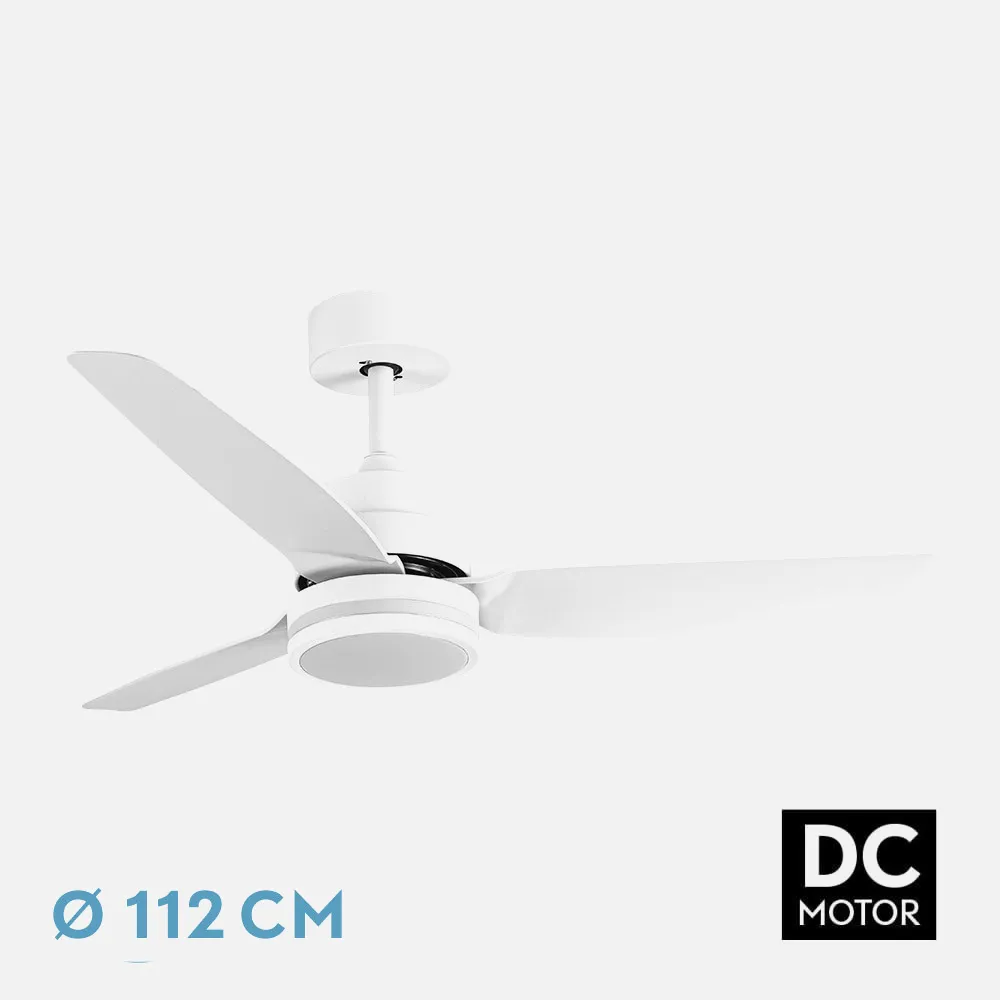 206791301 - Ventilador Dc Jarama 20w Blanco 3asp.6velocidades 3000-4000-6500k 2350lm Remoto,memoria,temperatura 112d
