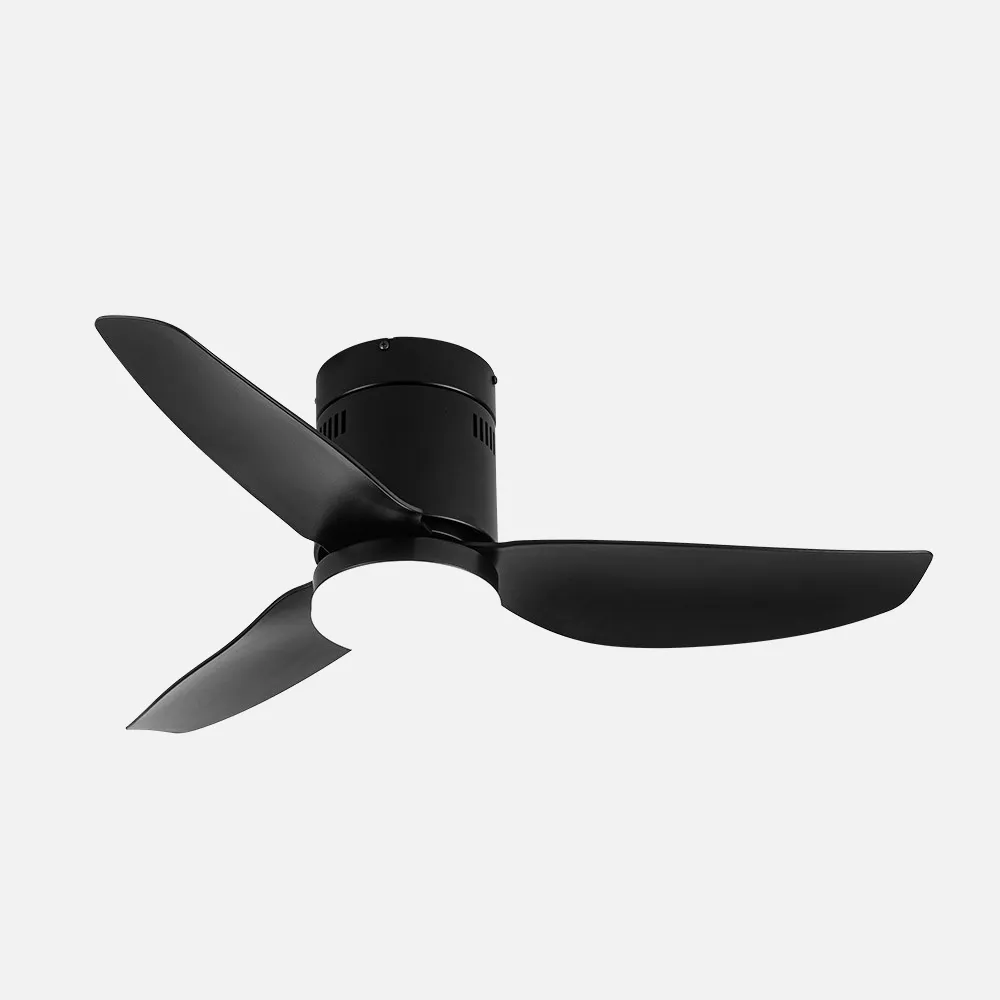 Ventilador Dc Borax 20w Negro 3aspas 6vel 3000-4000-6500k 2350lm Remoto, Memoria Y Temporizador 27x101x101cm