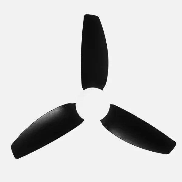 Fan Dc Borax 20w Black 3sails 6vel 3000-4000-6500k 2350lm Remote, Memory And Timer 27x101x101cm