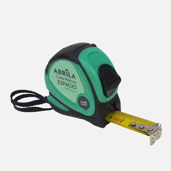 Metric Tape Space 3mx16mm Black/green Clip,carry handle Stick Magnetic,blockade And Ergonomic