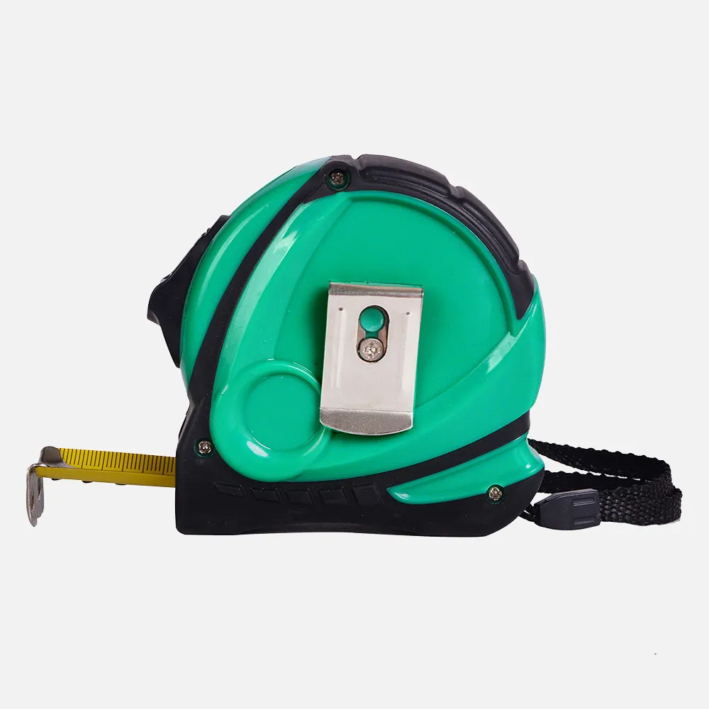 Cinta Metrica Espacio 3mx16mm Negro/verde Clip,asa Enganche Magnetico,bloqueo Y Ergonomico