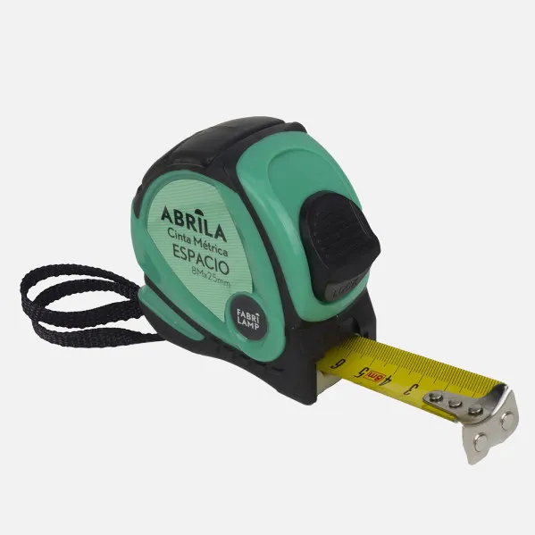 Cinta Metrica Espacio 8mx25mm Negro/verde Clip,asa Enganche Magnetico,bloqueo Y Ergonomico