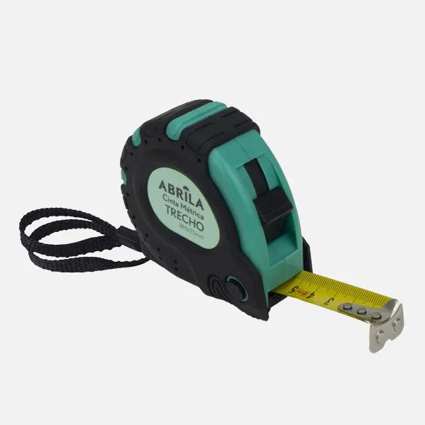 Metric Tape Trecho 8mx25mm Black/green Autobloqueo,stick Magnetic,clip,antideslizane