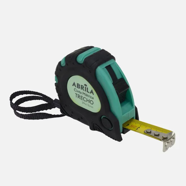 Cinta Metrica Trecho 3mx16mm Negro/verde Autobloqu Eo,enganche Magnetico,clip,antideslizane