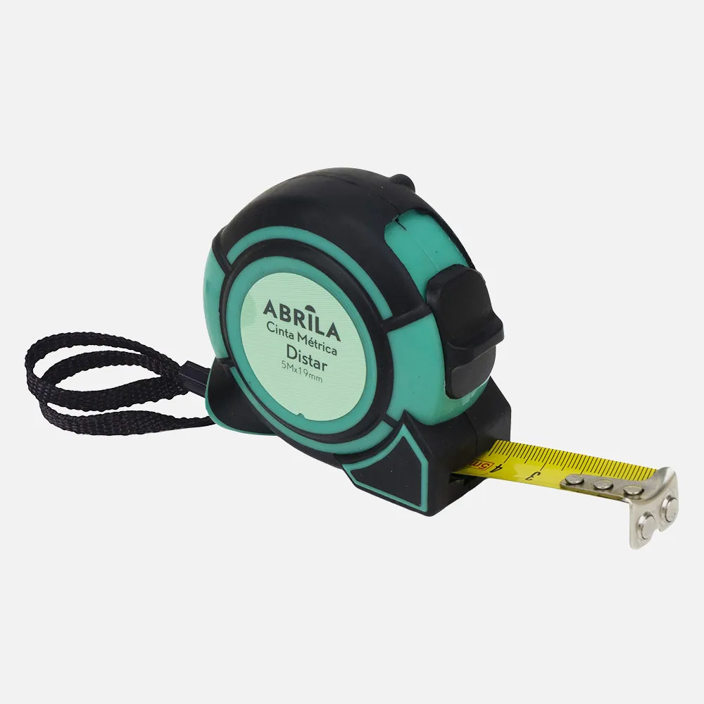 195315009 - Metric Tape Distar 5mx19mm Black/green C/blockade ,stick Magnetic,clip And Carry handle Ergonomic