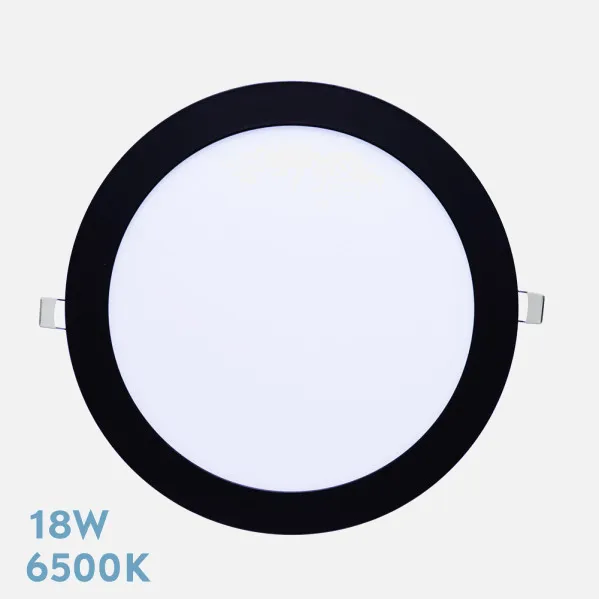 Downlight Tanzanita 18w 6500k Black 1620lm 1,3x21,8x21,8 Cm Cut-out 20,5d