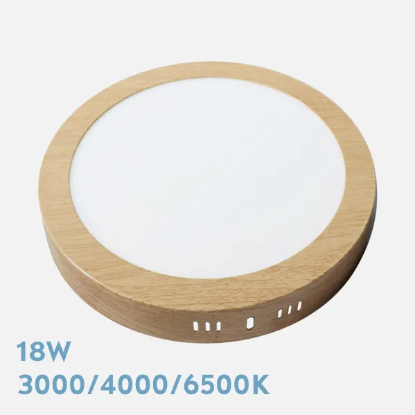 Downlight Surf.diorite 18w 3000k-4000k-6500k Beech 1620lm 3,5x22x22 Cm