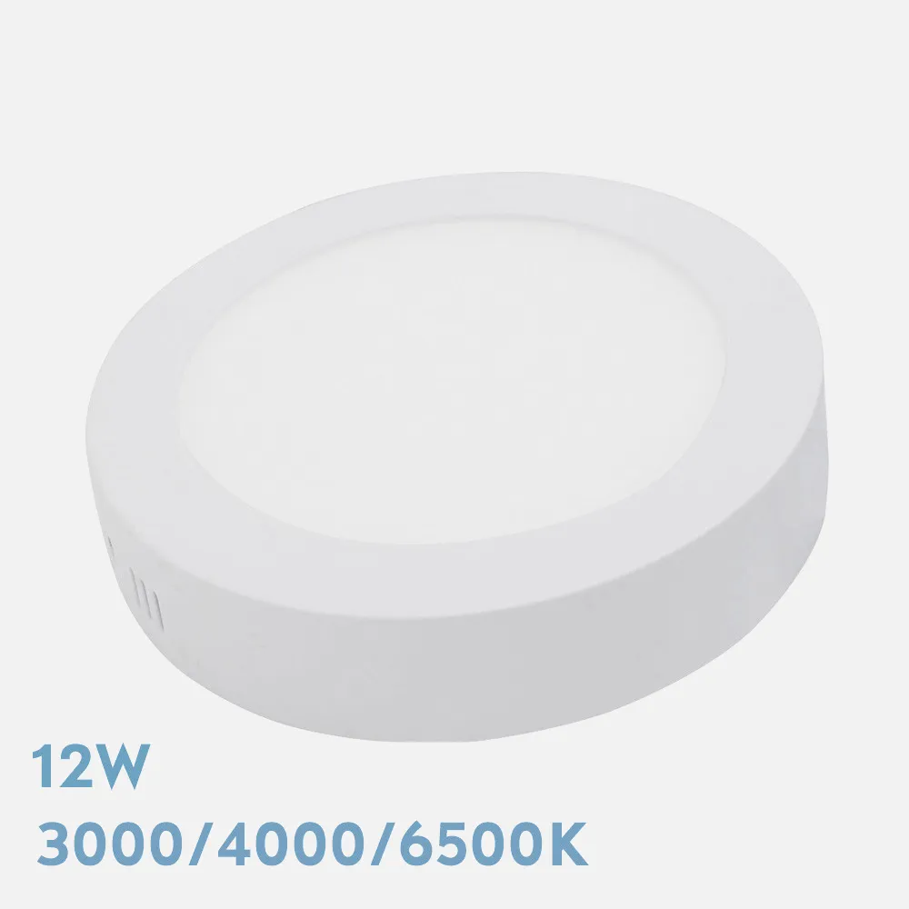 180401201 - Downlight Superf.diorita 12w 3000k-4000k-6500k Blanco 1080lm 3,5x17x17 Cm