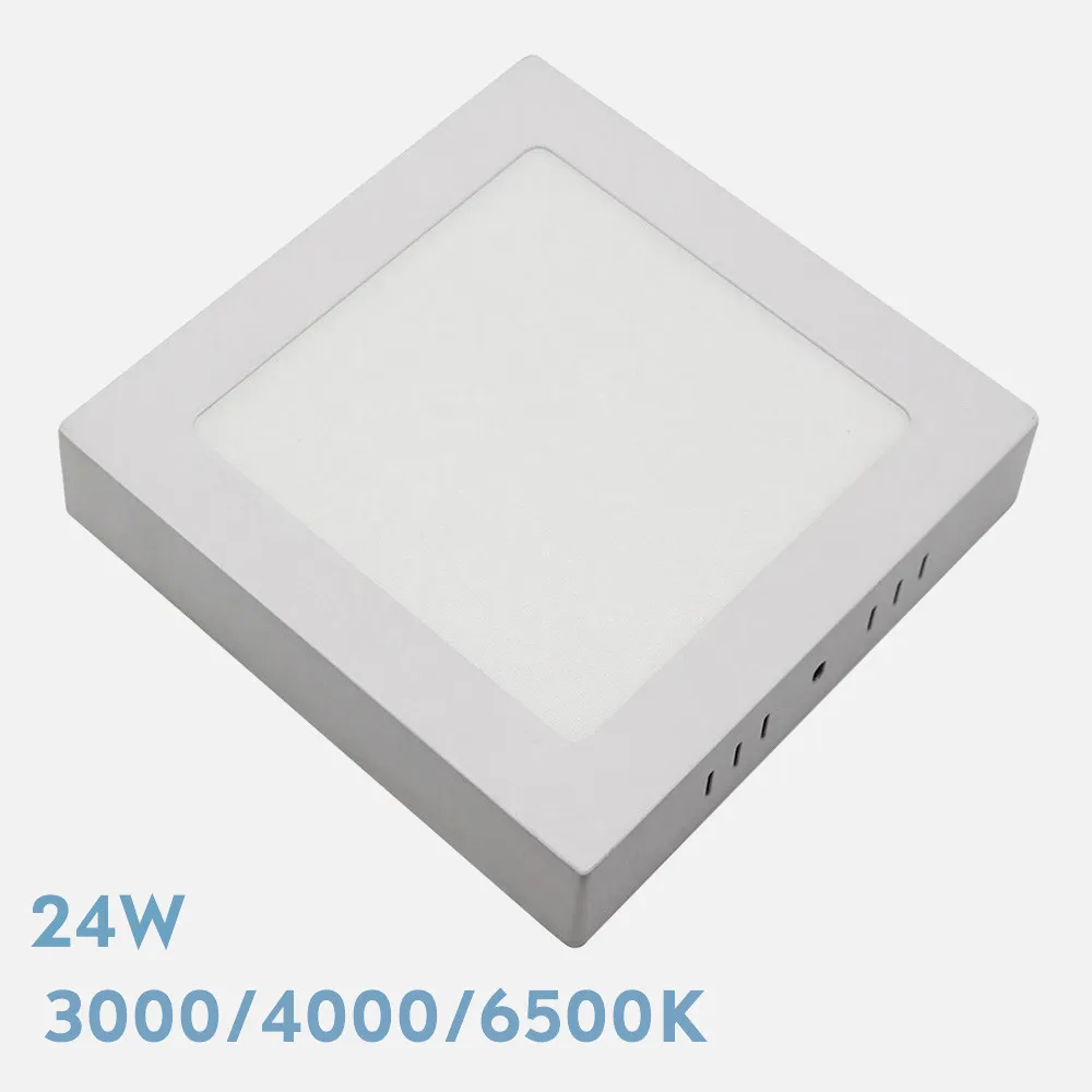 Downlight Superf.gabro 24w 3000k-4000k-6500k Blanco 2160lm 3,5x29x29 Cm