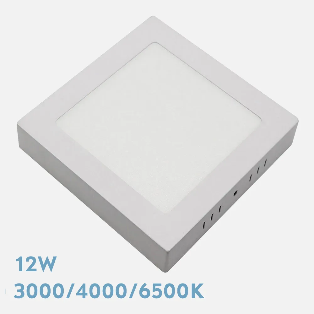 180501201 - Downlight Surface Gabbro 12w 3000k-4000k-6500k White 1080lm 3,5x17x17 Cm