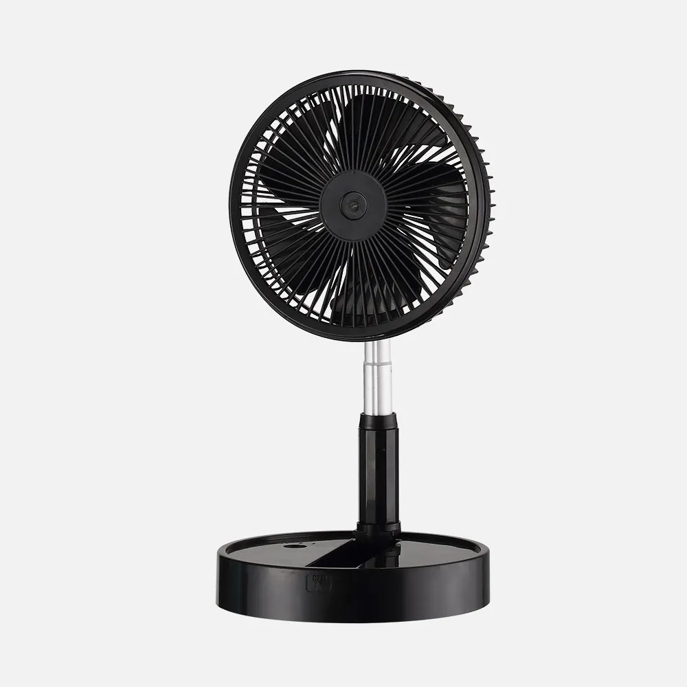 Ventilador DC Portatil Galan Negro 10w 3vel Bateria Regx20x20cm Plegable+remoto+temporizador