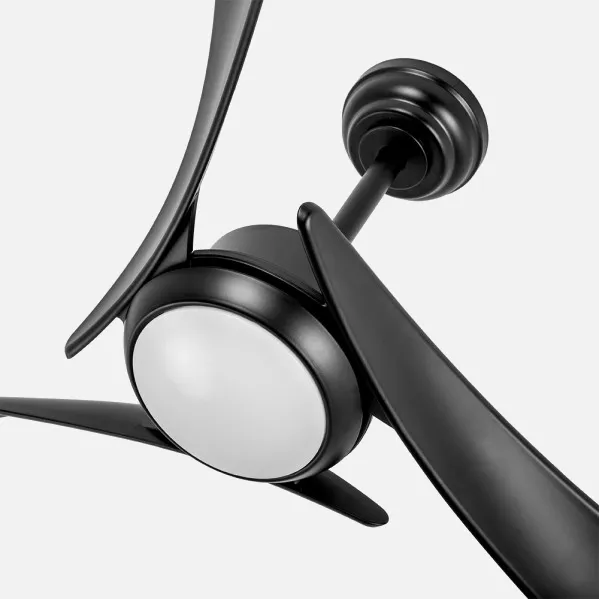 Ventilador Dc Tarento 24w Negro 3aspas 6vel 132d 2424 Lm 3000k, 4000k, 6500k Remoto+ Regulable Intensidad+ Temporizador+ Memoria