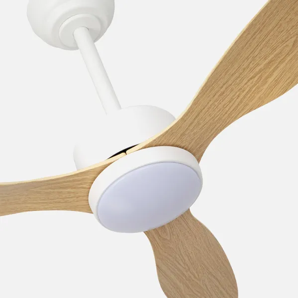 Ventilador Dc Serpa 24w Blanco 3aspas Haya 107d 2424lm 3000-4000-6500k Remoto+reguladort Intensidad+temporizador+memoria
