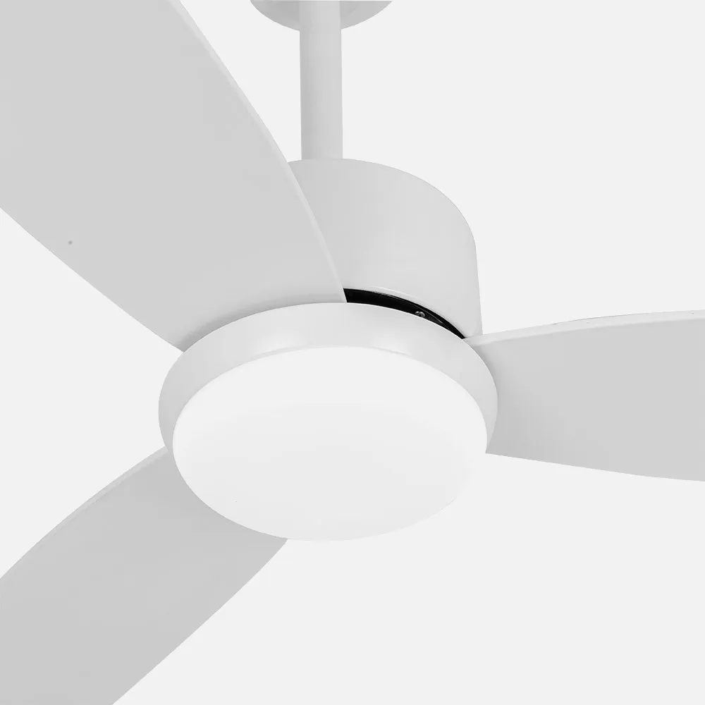 Ventilador Dc Genil 24w Blanco 3aspas 6vel 132d 2424 Lm 3000-4000-6500k Remoto+temporizador+memoria