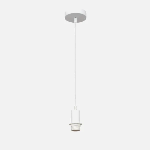 Arm.pendant light P/lampshade Cara 1xe27 White Regx10x10 Cm