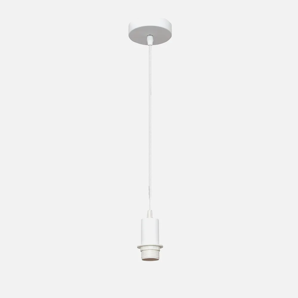 20139PA01 - Arm.pendant light P/lampshade Cara 1xe27 White Regx10x10 Cm