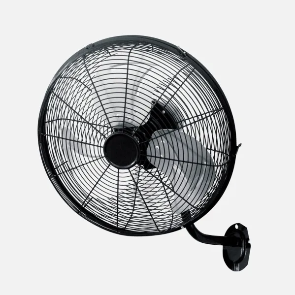 Ventilador Pared Arrecife 60w Negro/plata 40d  3 Velocidades Orientable Y Oscilante