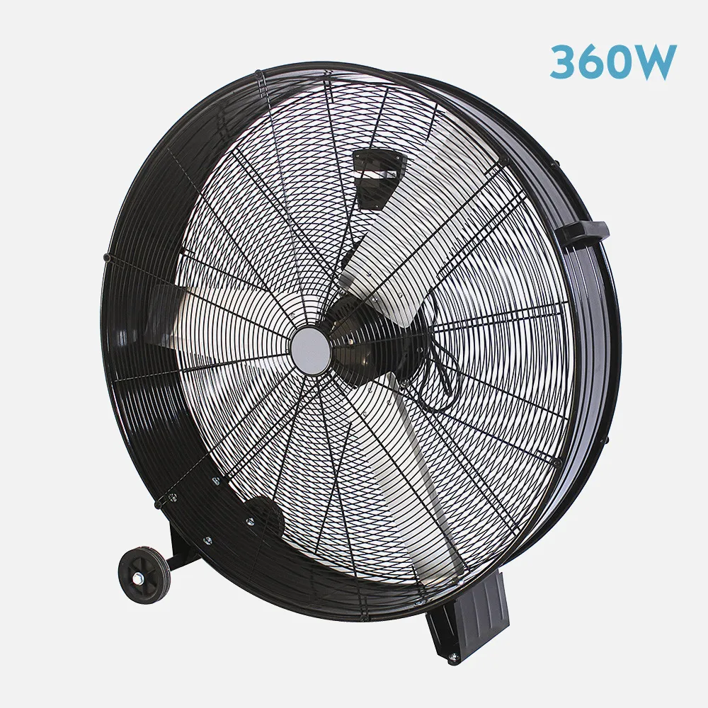 213371009 - Industrial Fan Maximum 360w Black 87D 3Speeds C/wheels 92,5x87x20,5 Cm