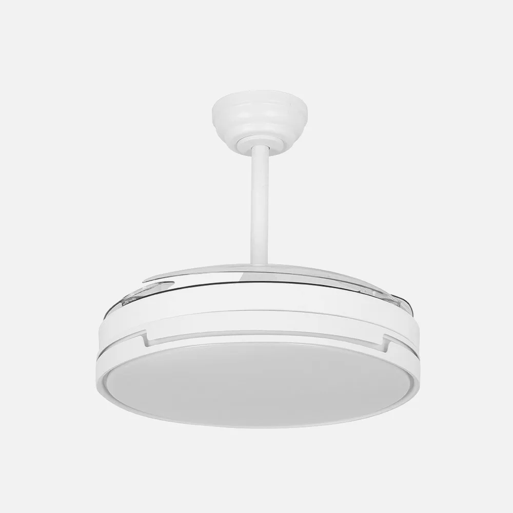 Ventilador Dc Papiro 59w Blanco 3aspas desp.107d 6980lm 3000k,4000k,6000k Remoto+ Memoria+ Temporizador